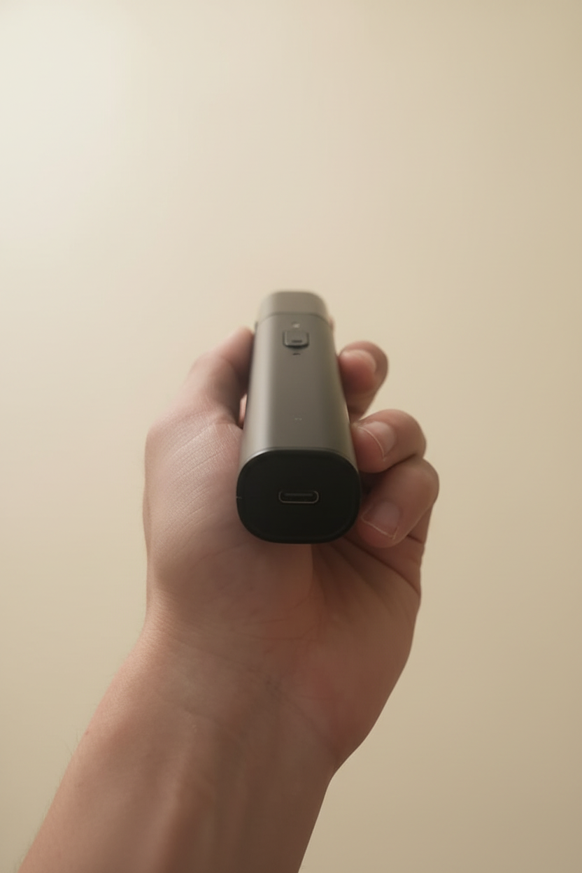 PawLoft GlowTrim — USB-C charging port detail